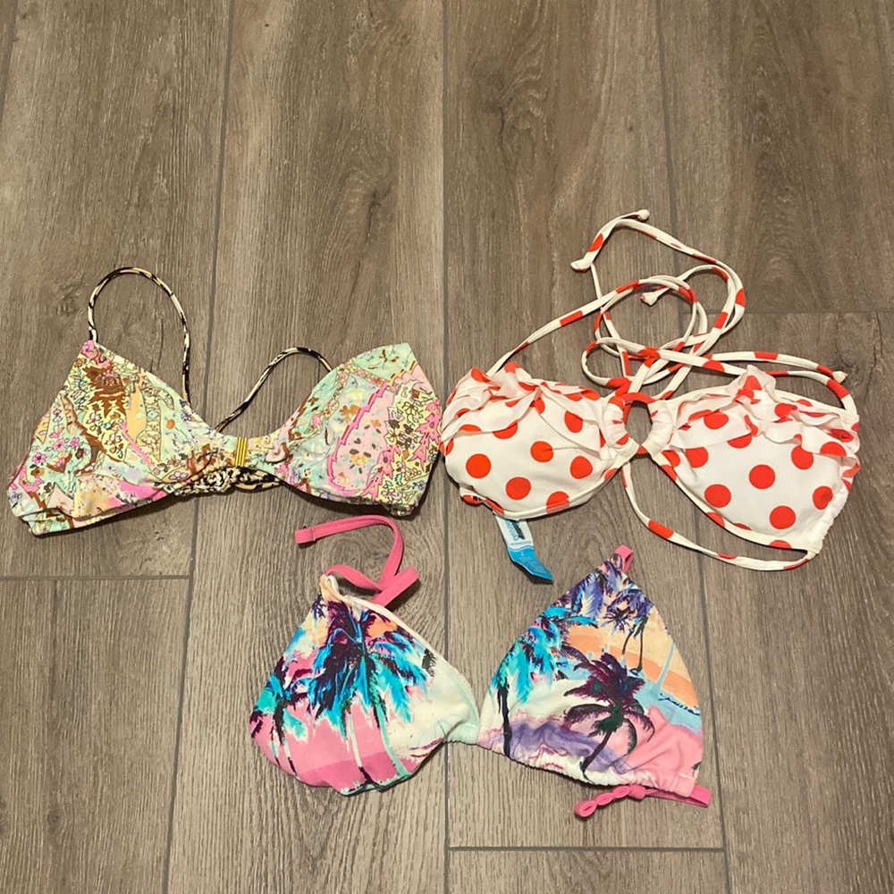 Variety lot of 3 Victoria's Secret and PINK Bikini Tops